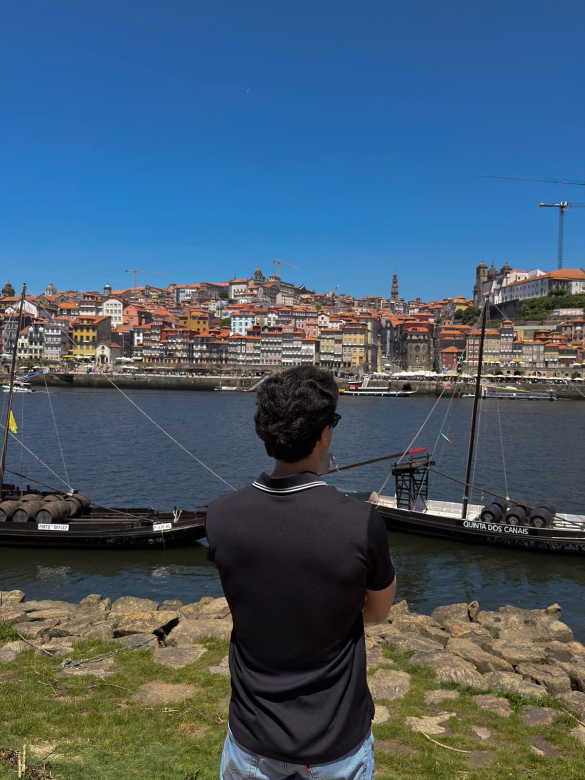 Looking across the Douro at Porto's riverside
